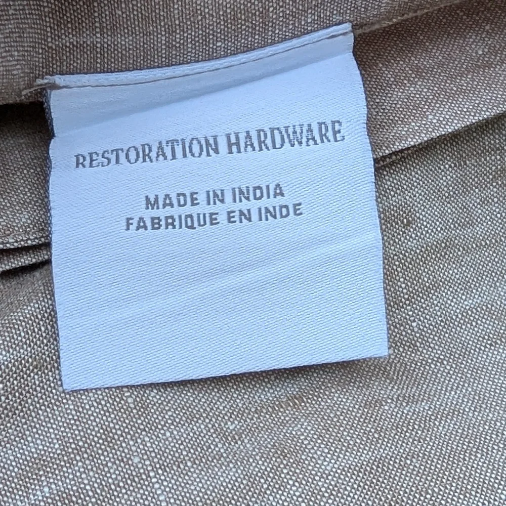 RESTORATION HARDWARE belgian linen shower curtain